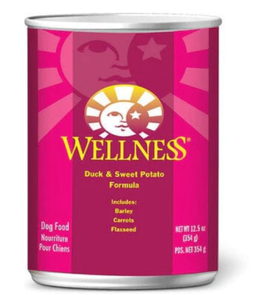 Wellness Complete Health Natural Duck and Sweet Potato Wet Dog Food-12.5oz-12Pck image 0