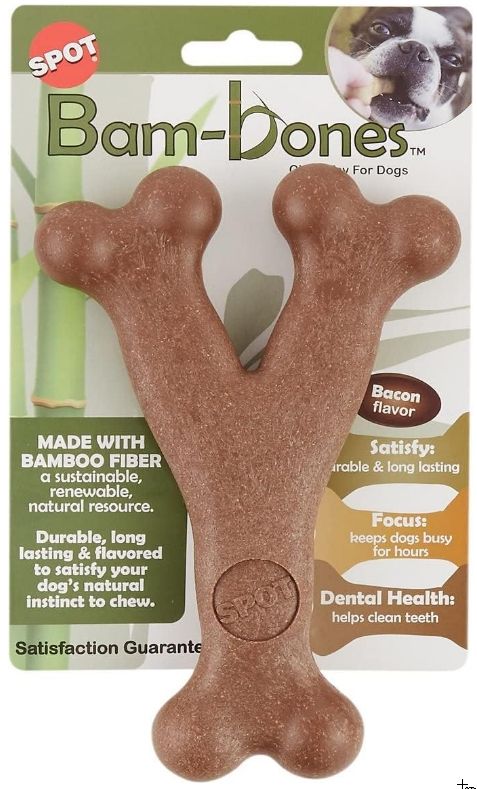 Spot Bambone Wish Bone Bacon Dog Treat Large image 0