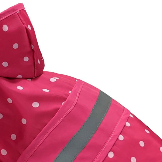 Fashion Pet Polka Dot Dog Raincoat Pink image 0