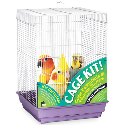 Prevue Square Top Bird Cage Kit - Purple image 0