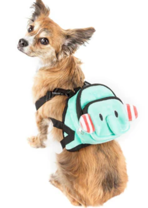 Pet Life ® 'Dumbone' Dual-Pocketed Animated Fashion Dog Harness Backpack image 0