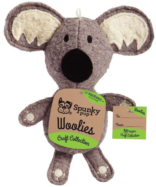 Spunky Pup Woolies Koala Dog Toy image 0