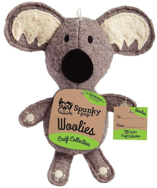 Spunky Pup Woolies Koala Dog Toy image 0