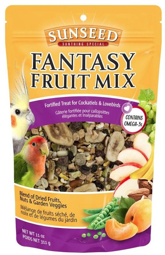 Sunseed Fantasy Fruit Mix Fortified Treat for Cockatiels and Lovebirds image 0