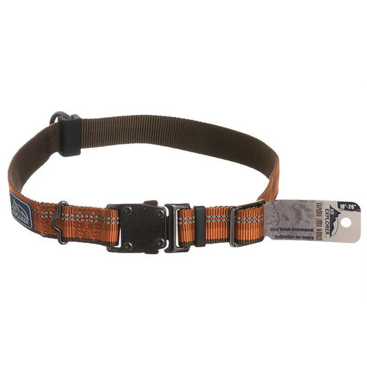 K9 Explorer Reflective Adjustable Dog Collar - Campfire Orange image 0