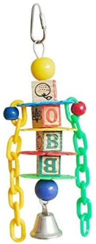AE Cage Company Happy Beaks Petite Learning Blocks Assorted Bird Toy image 0
