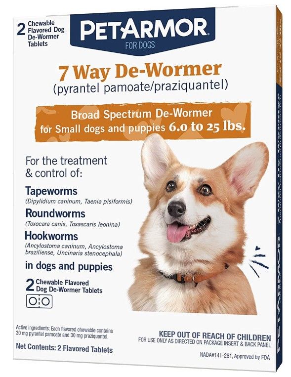 PetArmor 7 Way De-Wormer for Small Dogs and Puppies (6-25 Pounds) image 0