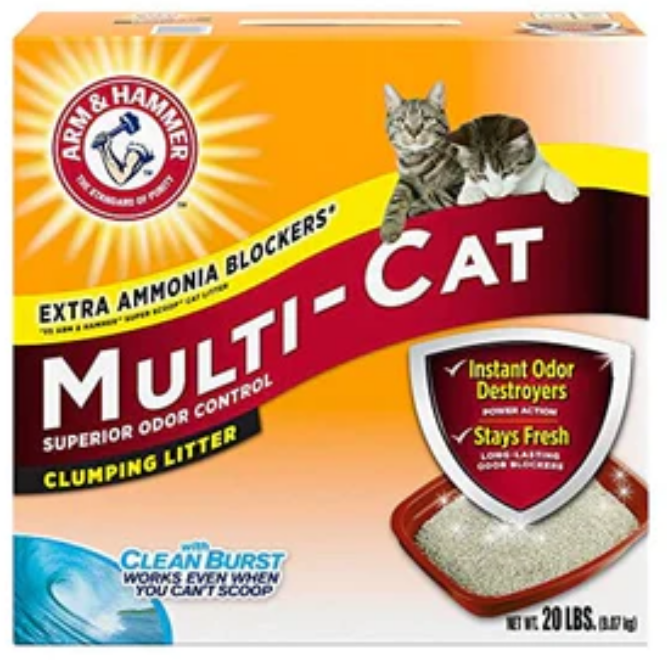Arm & Hammer Multi-Cat Clumping Cat Litter - Cleanburst - 29 Lbs image 0