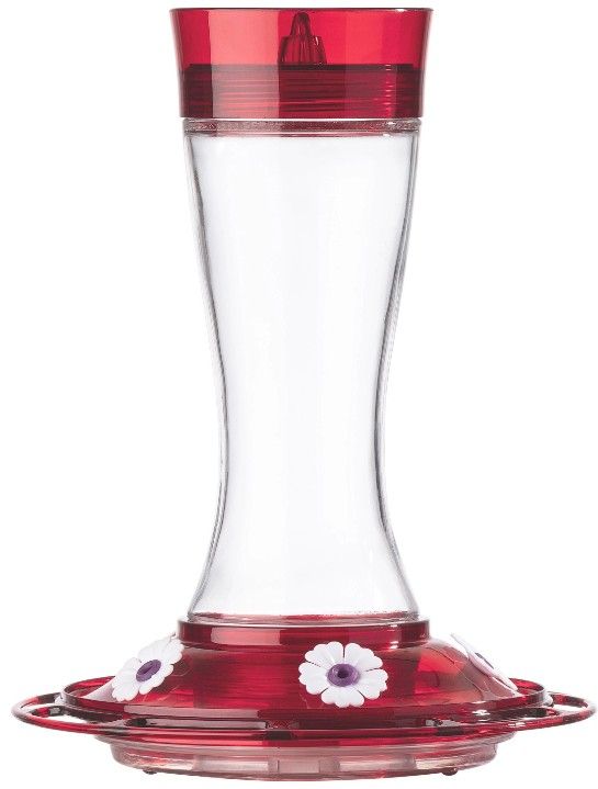 More Birds Garnet Glass Hummingbird Feeder image 0