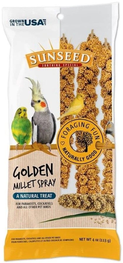 Sunseed Golden Millet Spray Natural Bird Treat image 0