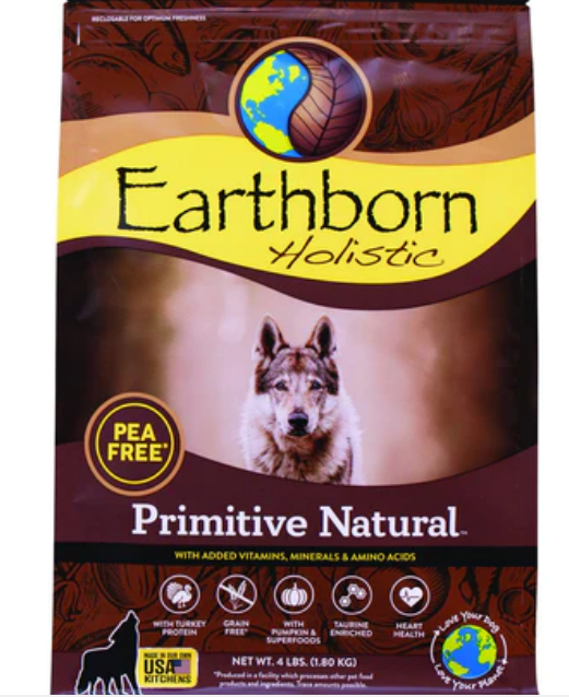 Earthborn Grain-Free Primitive Natural Dry Dog Food - 4 lbs image 0