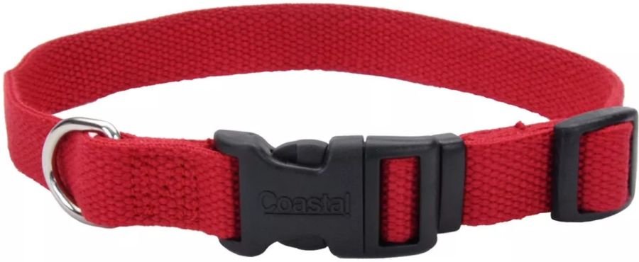 Coastal Pet New Earth Soy Adjustable Dog Collar Cranberry image 0