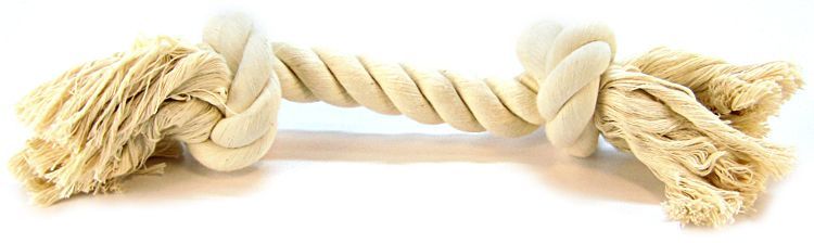 Flossy Chews Rope Bone - White image 0