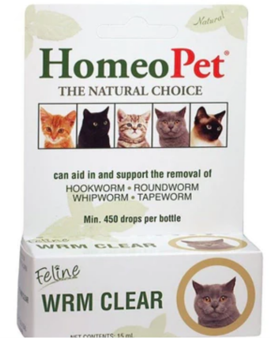 HomeoPet Feline Worm Clear Cat First Aid Care - 15 ml image 0