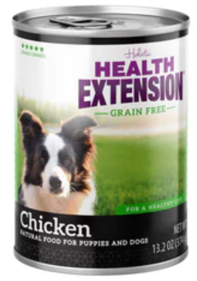 Health Extension Grain Free 95% Chicken Canned Dog Food-13.2oz-Case of 12 image 0