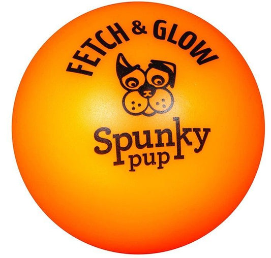 Spunky Pup Fetch and Glow Ball Dog Toy Assorted Colors image 0