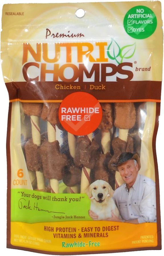 Nutri Chomps Chicken and Duck Kabobs Dog Treat image 0