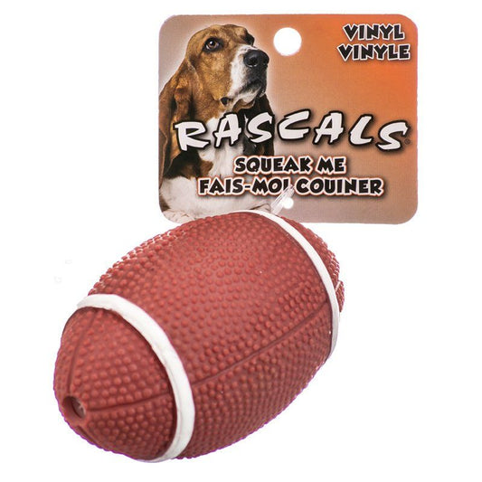 Rascals Vinyl Football Dog Toy image 0