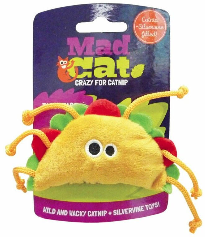 Mad Cat Tabby Taco Cat Toy image 0