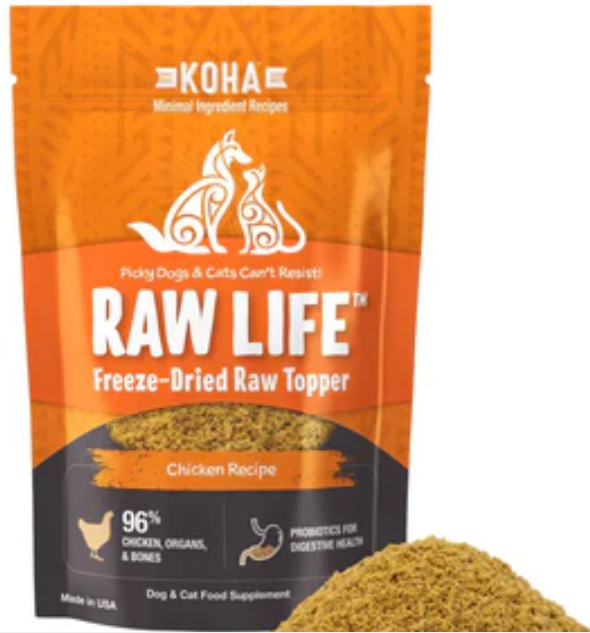 Koha Dog and Cat Grain-Free Raw Freeze-Dried Topper Chicken - 8 Oz image 0