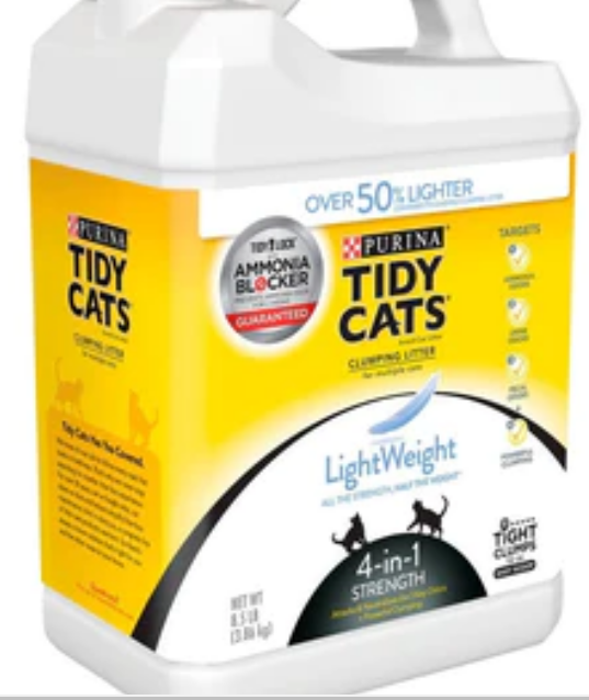 Tidy Cats Clumping Light Weight 4-in-1 Strength Cat Litter 8.5lb - 2 Pack image 0