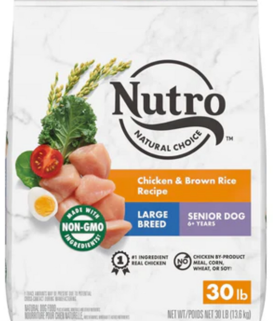 Nutro Natural Choice Large Breed Senior Chicken, Rice&Sweet Potato Dry Dog Food image 0