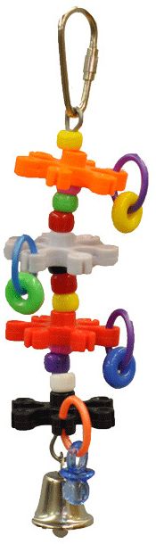 AE Cage Company Happy Beaks Tiny Rings and Stars Bird Toy image 0