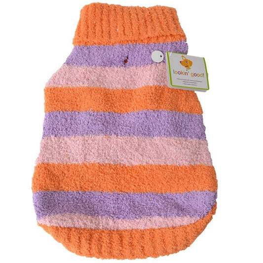 Lookin Good Striped Dog Sweater - Orange image 0