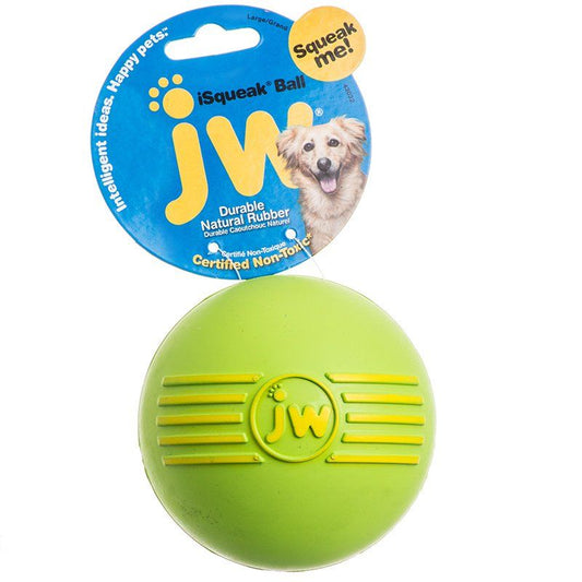 JW Pet iSqueak Ball - Rubber Dog Toy image 0