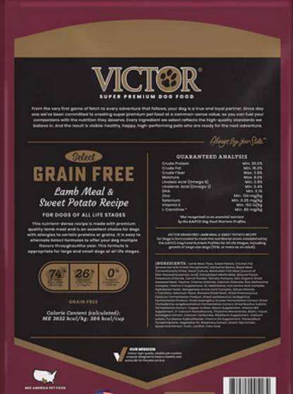 Victor Grain Free Lamb Meal Dry Dog Food image 1