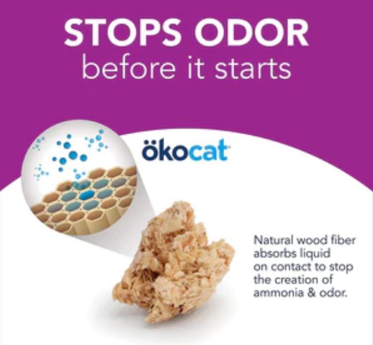 Healthy Pet Okocat Clumping Wood Litter for Long Hair Breeds image 2