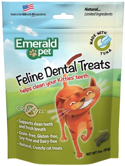 Emerald Pet Feline Dental Treats Tuna Flavor image 0