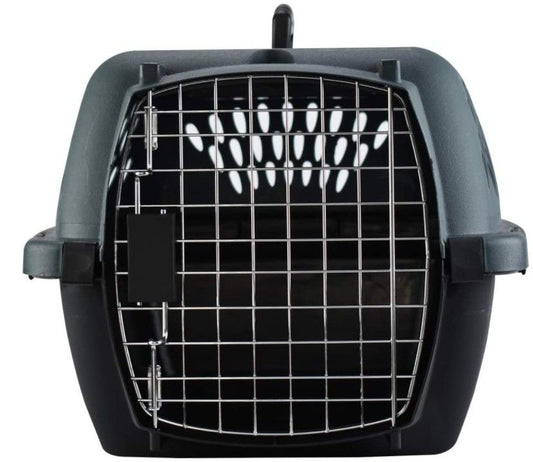 Aspen Pet Porter Heavy-Duty Pet Carrier Storm Gray and Black image 0
