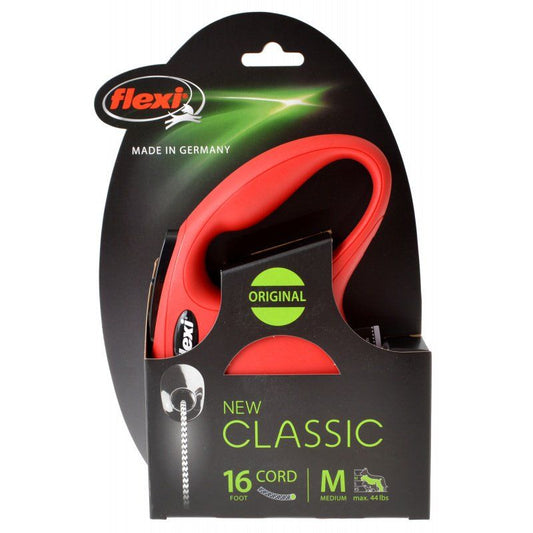 Flexi New Classic Retractable Cord Leash - Red image 0