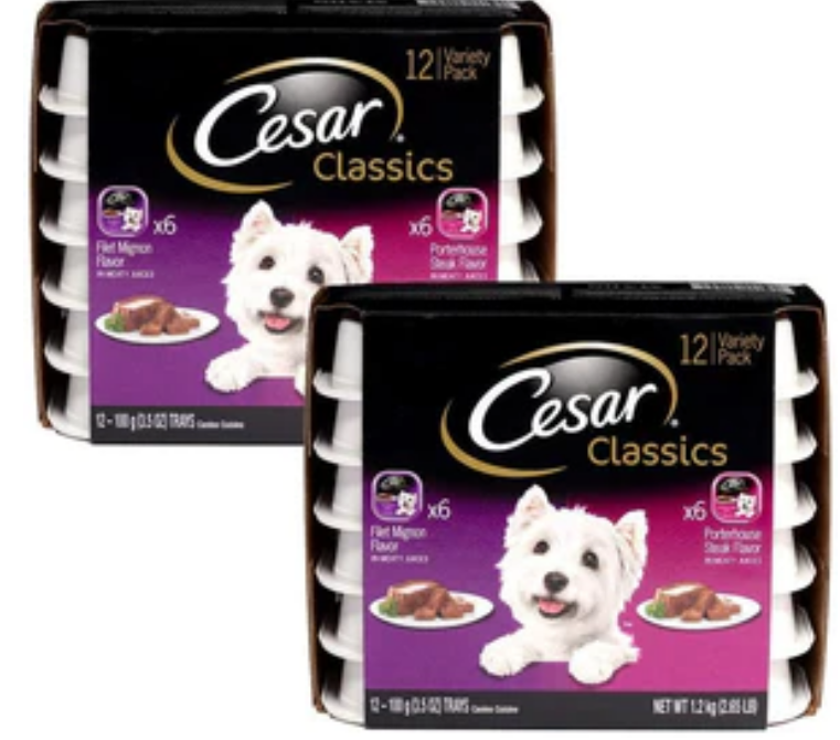 Cesar Canine Cuisine Beef Multi-Pack Wet Dog Food - 3.5 oz - Case of 24 image 0