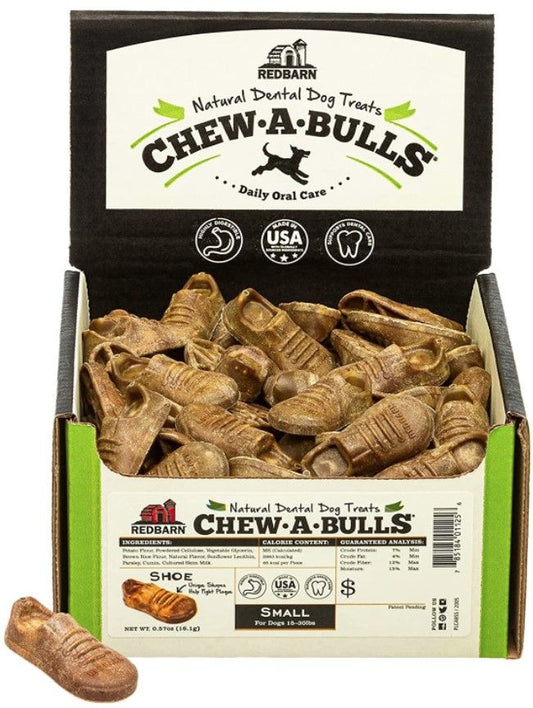 Redbarn Pet Products Chew-A-Bulls Shoe Dental Dog Treats Small image 0