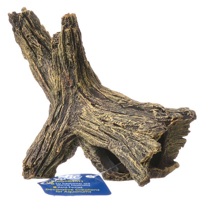 Exotic Environments Driftwood Basking Den Natural Aquarium Ornament image 0