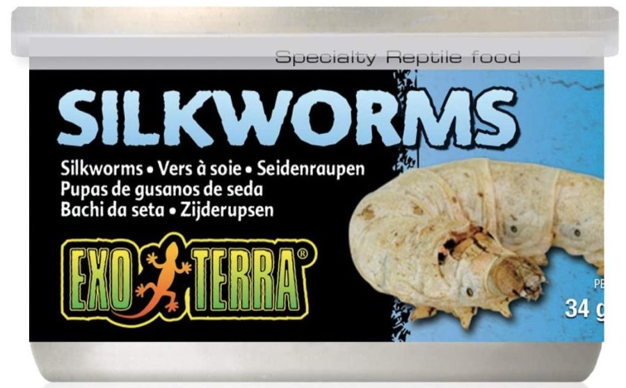 Exo Terra Canned Silkworms Specialty Reptile Food image 0