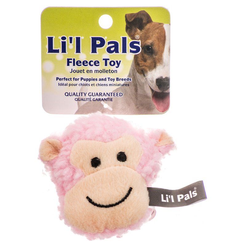 Lil Pals Fleece Monkey Dog Toy image 0