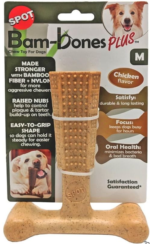 Spot Bambone Plus Chicken Dog Chew Toy Medium image 0