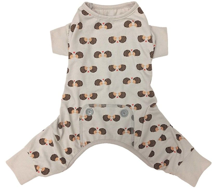 Fashion Pet Hedgehog Dog Pajamas Gray image 0