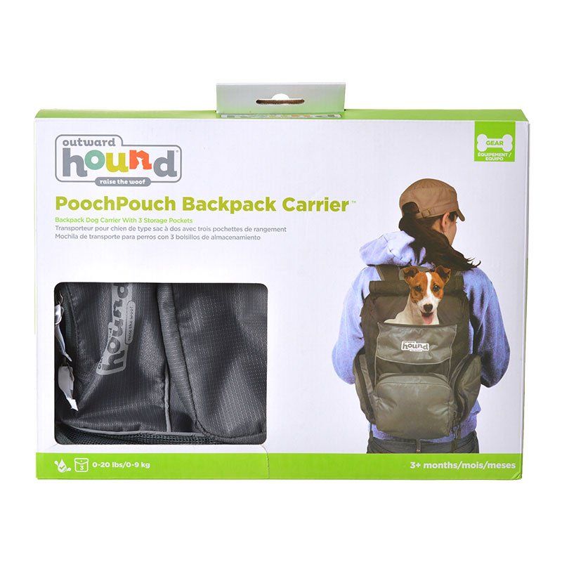 Outward Hound Backpack Carrier - Black & Blue image 0
