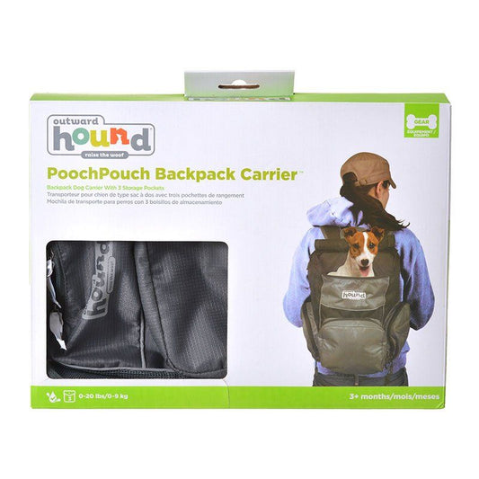 Outward Hound Backpack Carrier - Black & Blue image 0