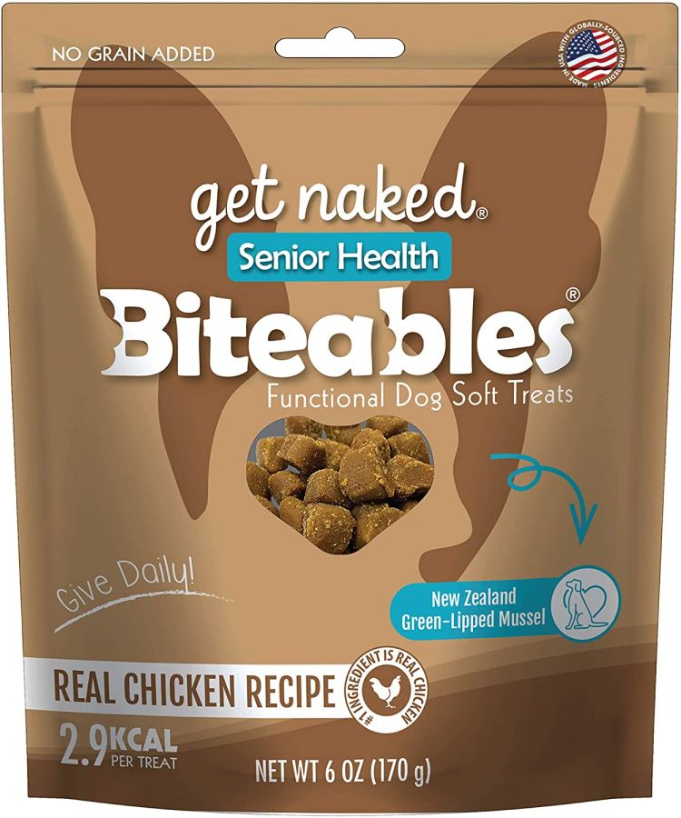 Get Naked Senior Health Biteables Soft Dog Treats Chicken Flavor image 0