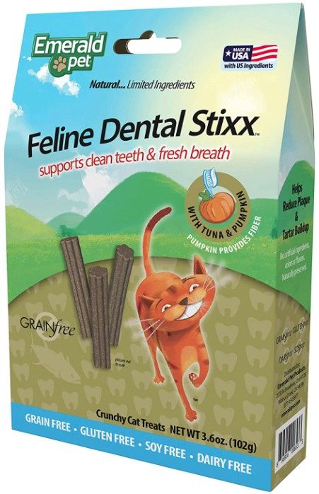 Emerald Pet Feline Dental Stixx Tuna and Pumpkin Recipe image 0