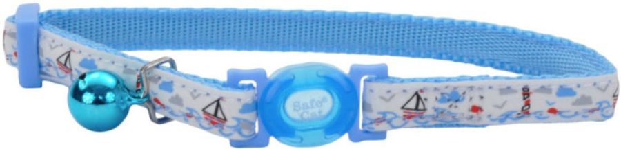 Coastal Pet Safe Cat Glow in the Dark Adjustable Collar Boat image 0