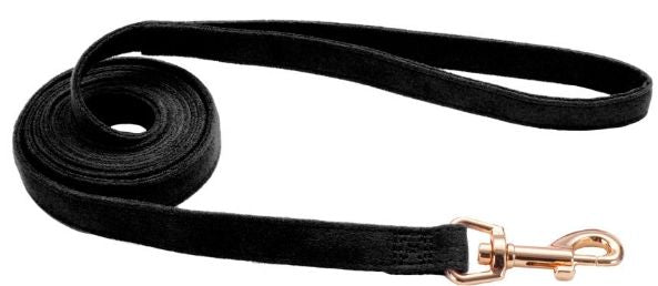 Coastal Pet Accent Microfiber Dog Leash Mod Black 6'L x 5/8"W image 0