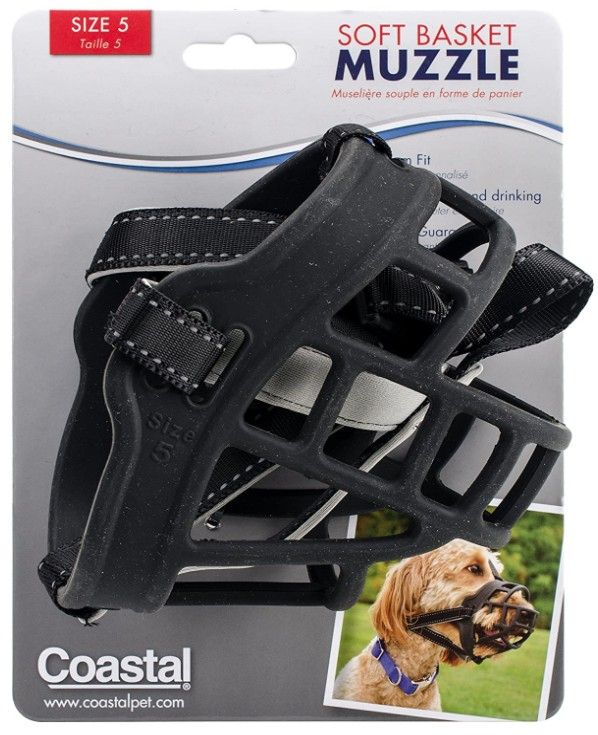 Coastal Pet Soft Basket Muzzle for Dogs Black image 0