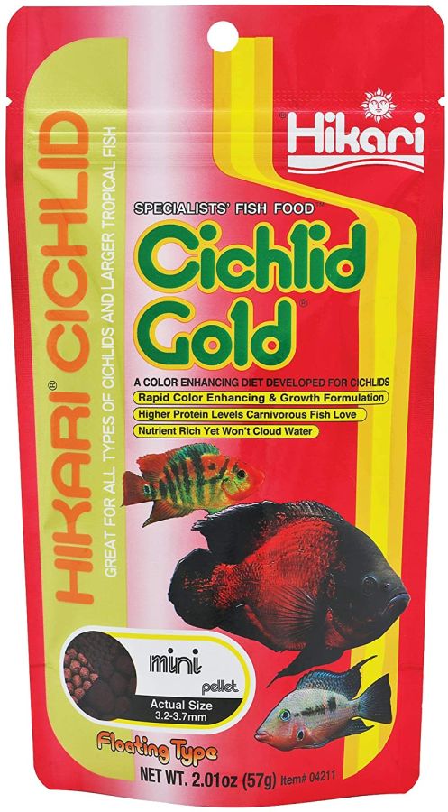 Hikari Cichlid Gold Color Enhancing Fish Food - Mini Pellet image 0