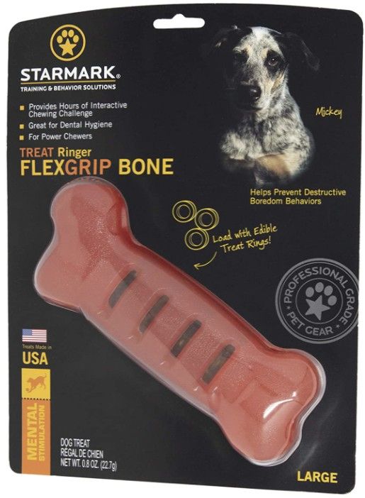 Starmark Flexigrip Ringer Bone Large image 0